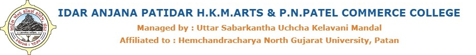 Idar Anjana Patidar H.K.M Arts and P.N. Patel Commerce College Idar